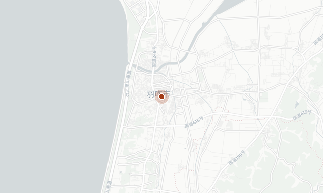 Map location of Hakui, Ishikawa