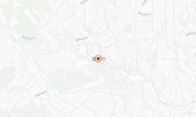 Map location of Kanoya, Kagoshima