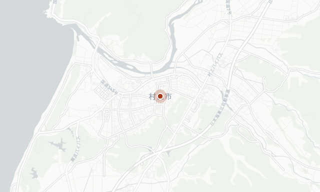Map location of Murakami, Niigata