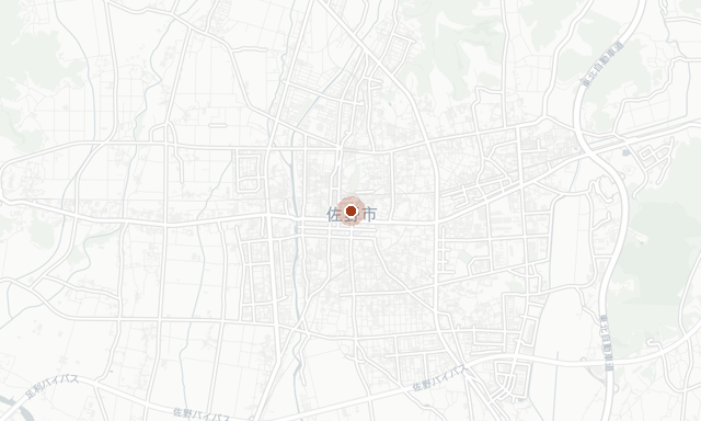 Map location of Sano, Tochigi